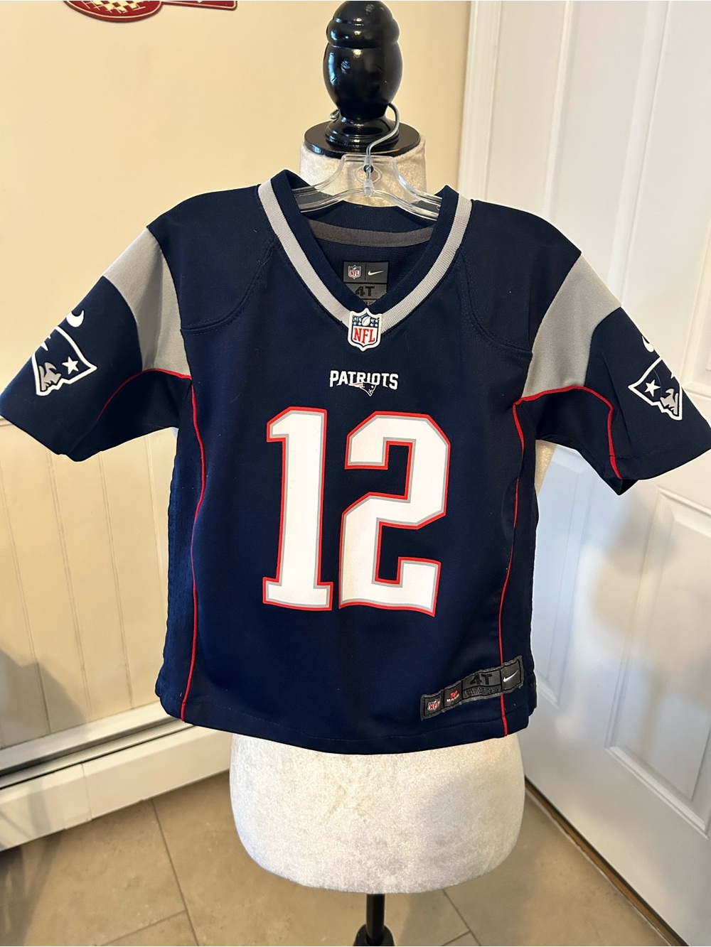 Nike New England Patriots Tom Brady #12 Jersey/Toddler Size 4 T